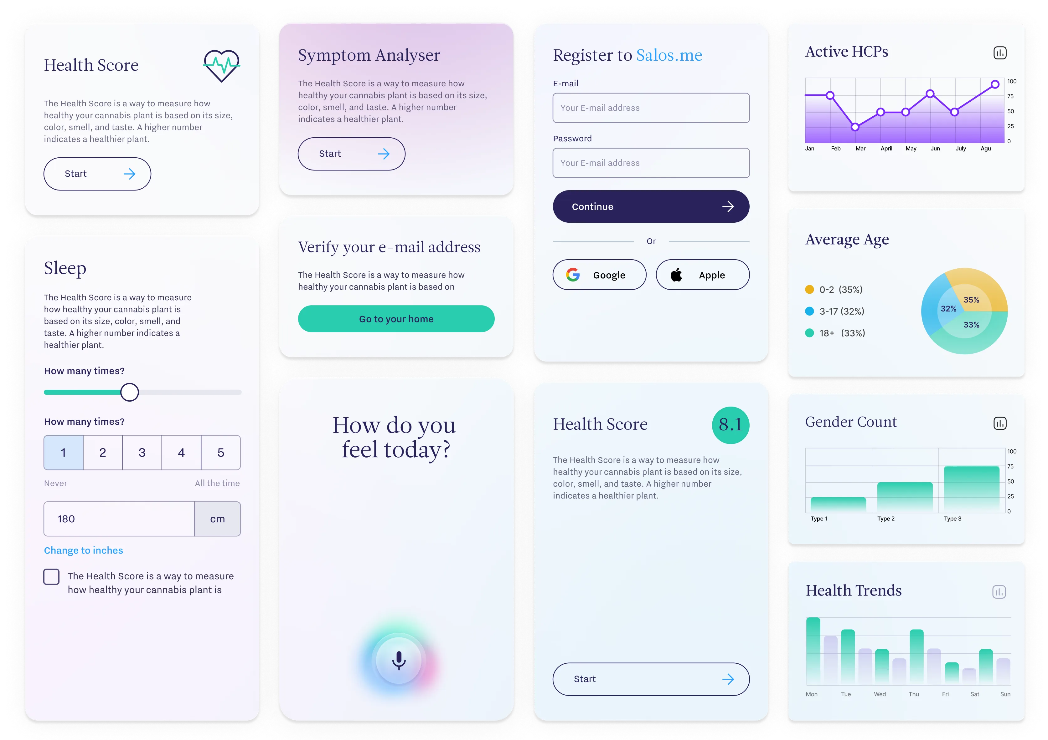 Salos Health — Uygulama Mockup